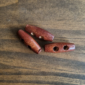 Brown Toggle Buttons 35mm x5