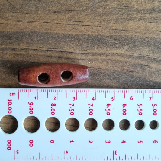 Brown Toggle Buttons 35mm x5