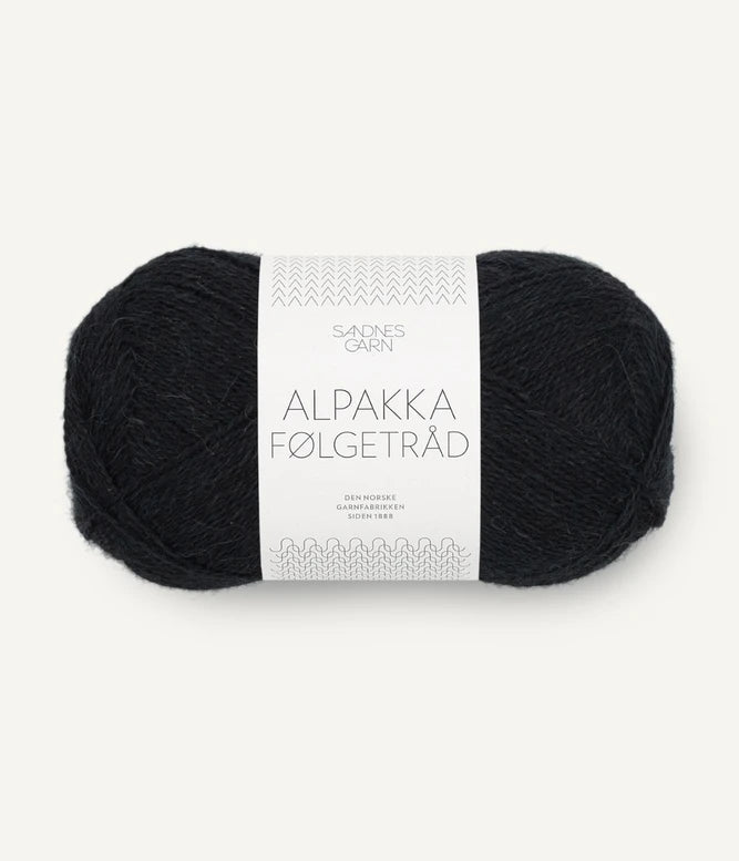 Alpakka Folgetrad Svart - 1099