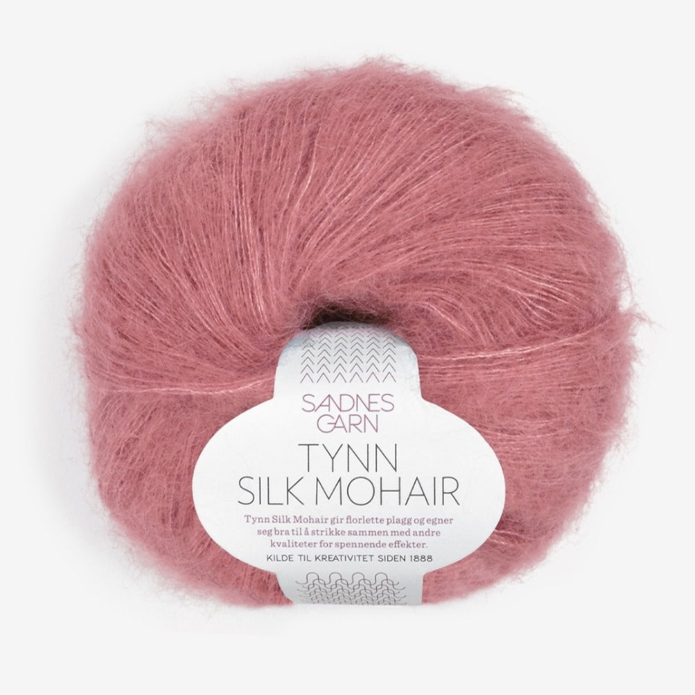 Pink sandnes garn silk mohair