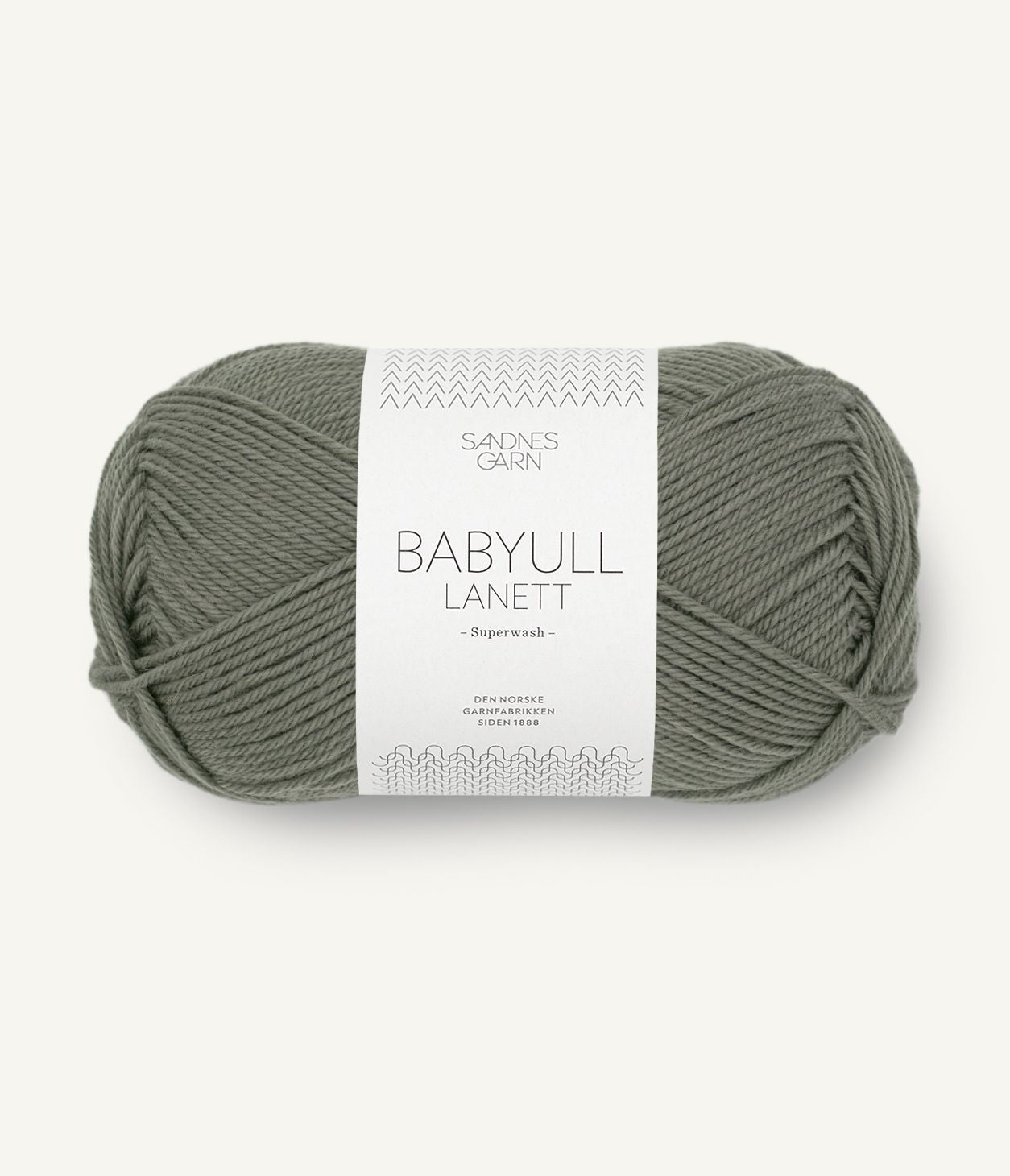 Babyull Lanett Stovet Olivegronn - 9071