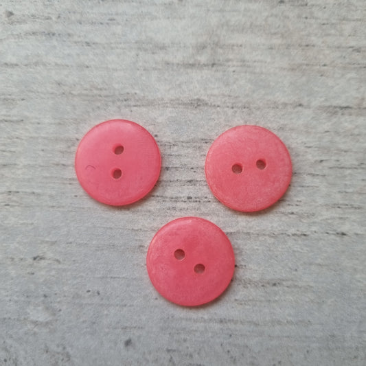 Pink Buttons 19mm