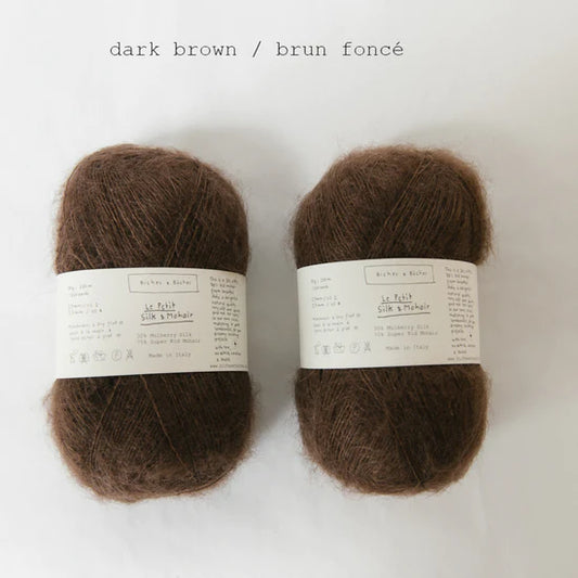 Le Petite Silk Mohair Dark Brown