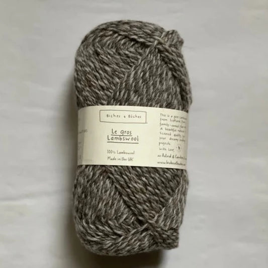 Le Gros Lambswool Medium Grey Melange (100g)
