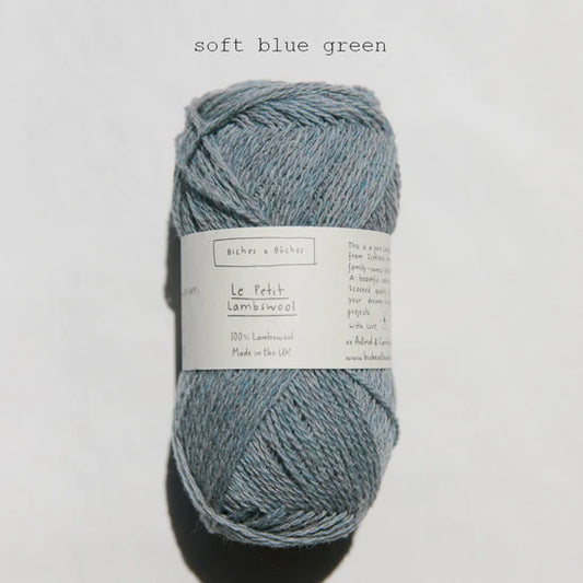 Le Petite Lambswool Soft Blue Green