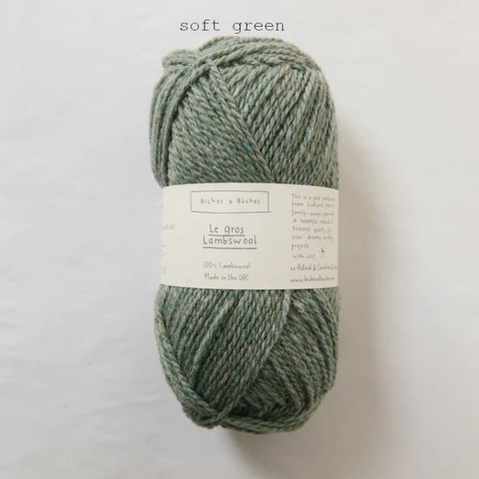 Le Gros Lambswool Soft Green (100g)