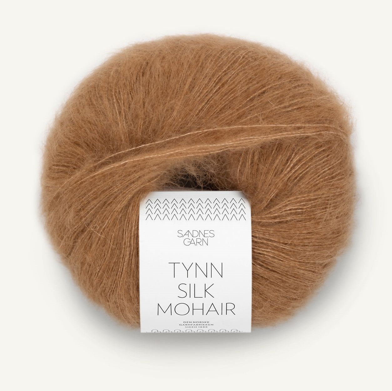 Tynn Silk Mohair Brunt Sukker - 2543