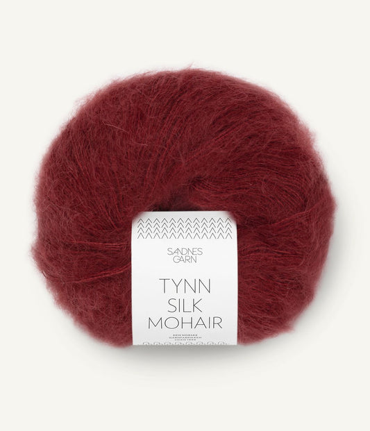Tynn Silk Mohair Dyp Vinrod - 4054