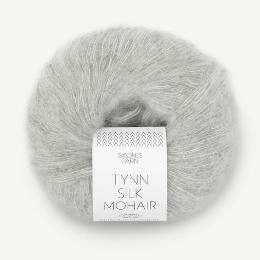 Tynn Silk Mohair Lys Gramelert - 1022